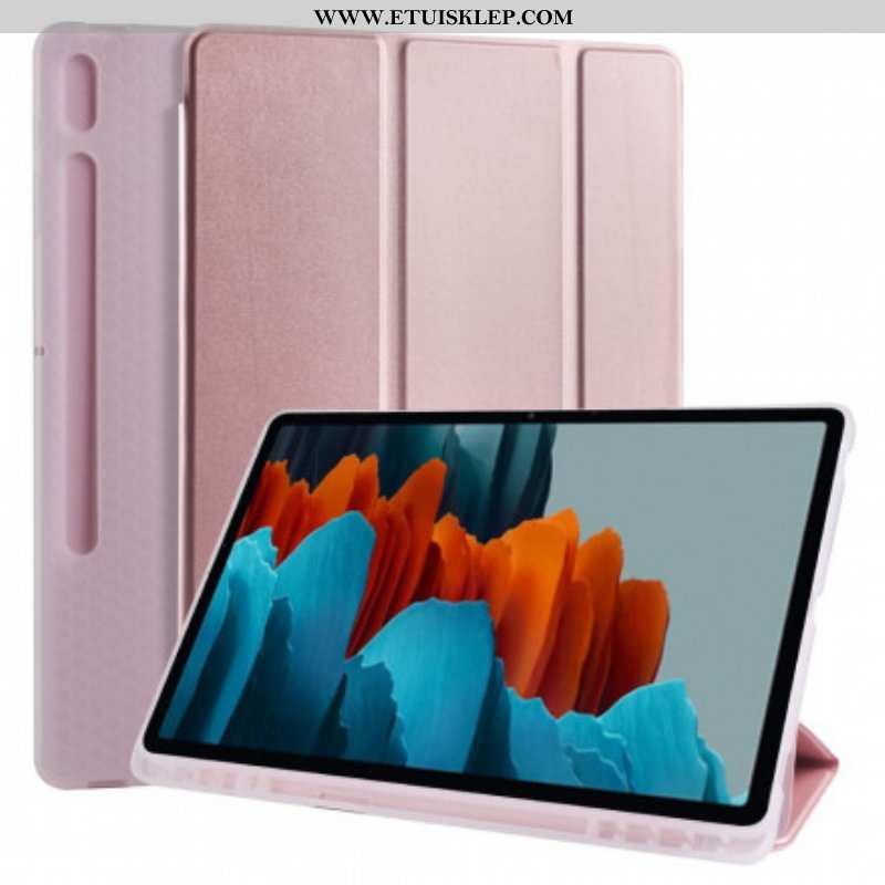 Etui Na Telefon do Samsung Galaxy Tab S8 Plus / Tab S7 Plus Silikon I Sztuczna Skóra